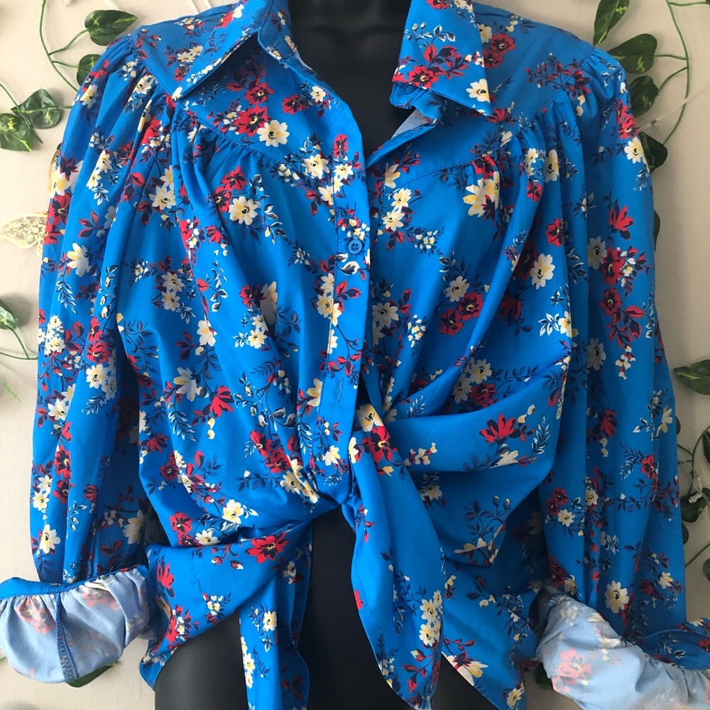 Floral oversized blouse